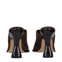 Bottega Veneta Cha Cha Women's Sandals Suede Brown/Dark Chocolate