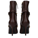 Versace Women's Boots Brown/Chocolate Leather