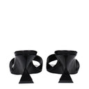 L'Attico Cheope Donna's Sandali In Pelle Nera