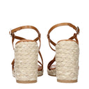 Stuart Weitzman Zeppe Georgie Damess Leer Bruin