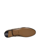 Gucci Damess Mocassins Stof Beige/Ebbenhout