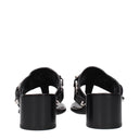 Balenciaga City Sandals Women Leather Black