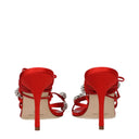 Manolo Blahnik Women's Satin Sandals Red/Bright Red