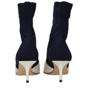 Jimmy Choo Carolyn Women's Ankle Boots Fabric Blue/Milk