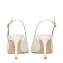 Stuart Weitzman Damens Sandalen Beige/Creme Leder