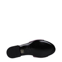 Versace Slippers And Clogs For Women Purple/Plum Leather