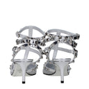 Valentino Garavani Women's Sandals Silver Patent Leather