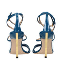Tom Ford Women's Sandals Patent Leather Blue/Turquoise