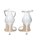 Stuart Weitzman 女式裸体凉鞋s 白色皮革
