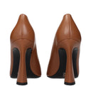 Versace Brown Leather Women's Low Cut Shoes