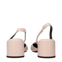 Versace Women's Sandals Pink Leather/Pink Sole