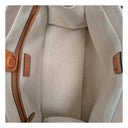 Valentino Garavani Antibes Men's Handbag Fabric Beige/Tobacco