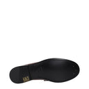 Céline Triomphe Hommes Mocassins Cuir Rouge/Bourgogne