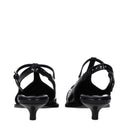 Miu Miu Women's Sandals Leather Black/Ivory