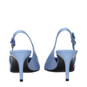 Dolce&Gabbana Women's Sandals Sky Blue/Sugar Paper Leather