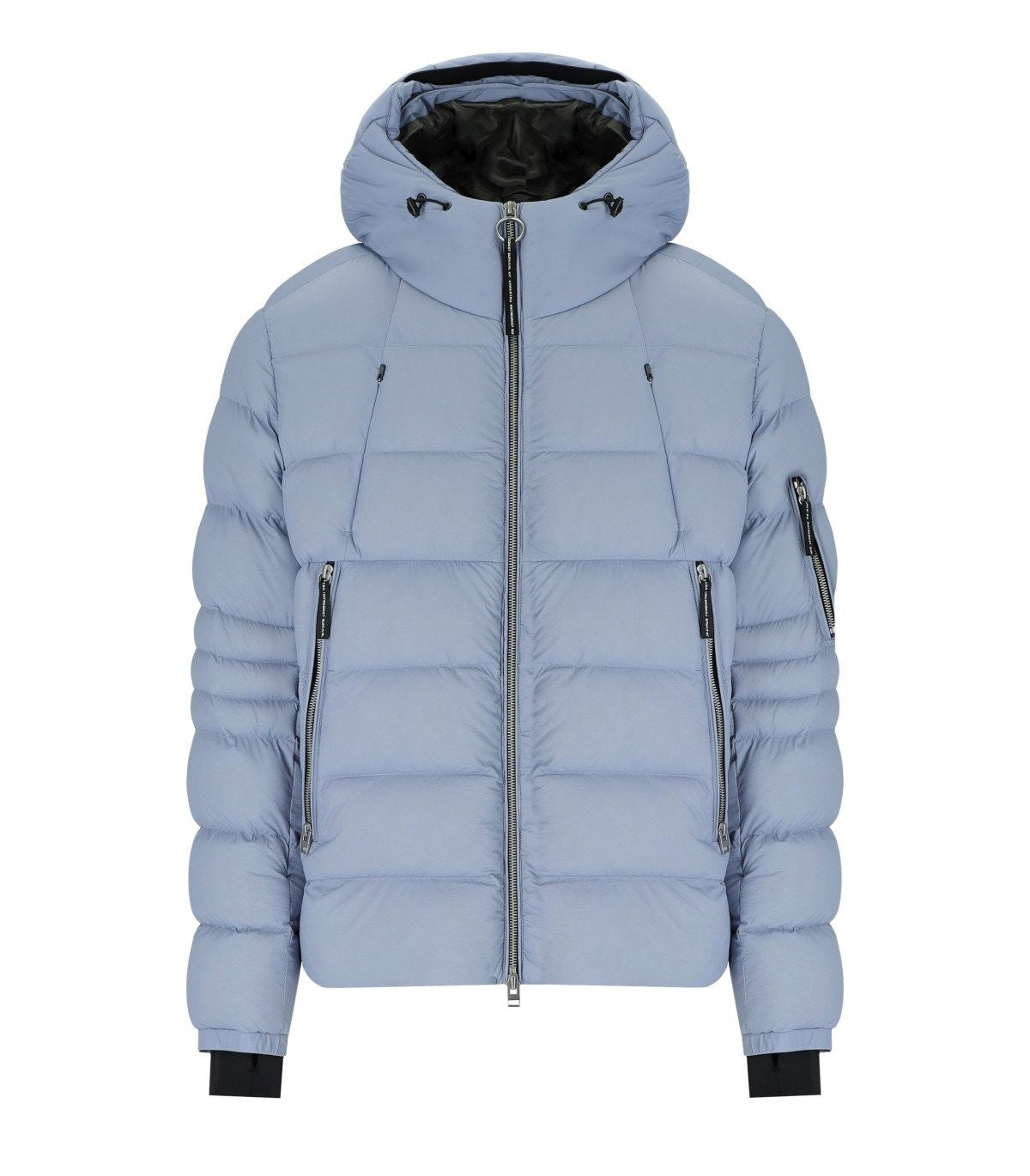 Hooded Rook Krakatau Rook Light Blue Hooded Down Jacket – Balardi