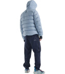 Krakatau Rook Hellblau -Kapuze -Down -Jacke