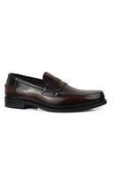 Scarpe da mocassini in pelle Alberto