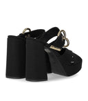 Love Moschino Black Heeled Sandal
