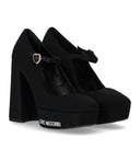 Love Moschino Black Platform Lycra Pump
