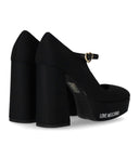 Love Moschino Black Platform Lycra Pump