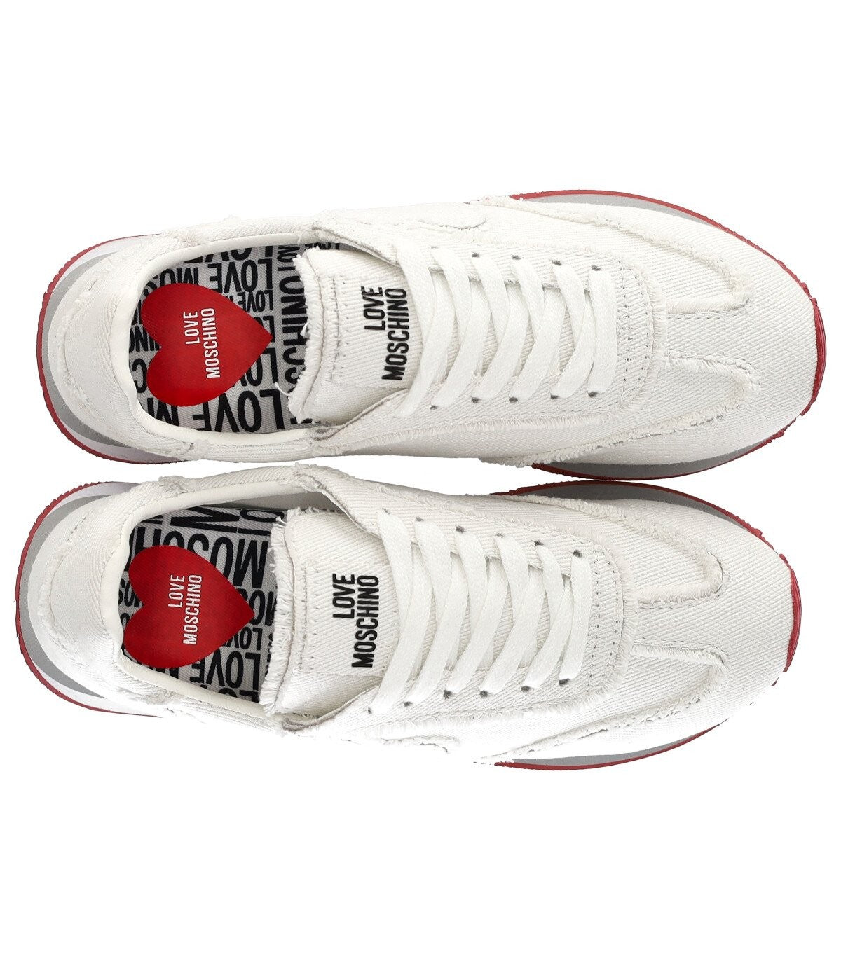 Love Moschino White Canvas Sneaker – Balardi