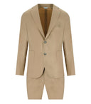 Manuel Ritz Beige Single Breasted Suit