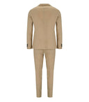 Manuel Ritz Beige Single Breasted Suit