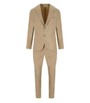 Manuel Ritz Beige Single Breasted Suit