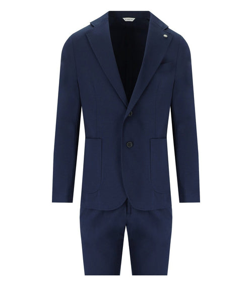 Manuel Ritz Blue Single Breasted Suit