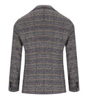 Manuel Ritz Blue Tartan Single Breasted Jacket