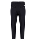 Manuel Ritz Blue Wool Baggy Fit Trousers