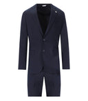 Manuel Ritz Dark Blue Single Breasted Suit