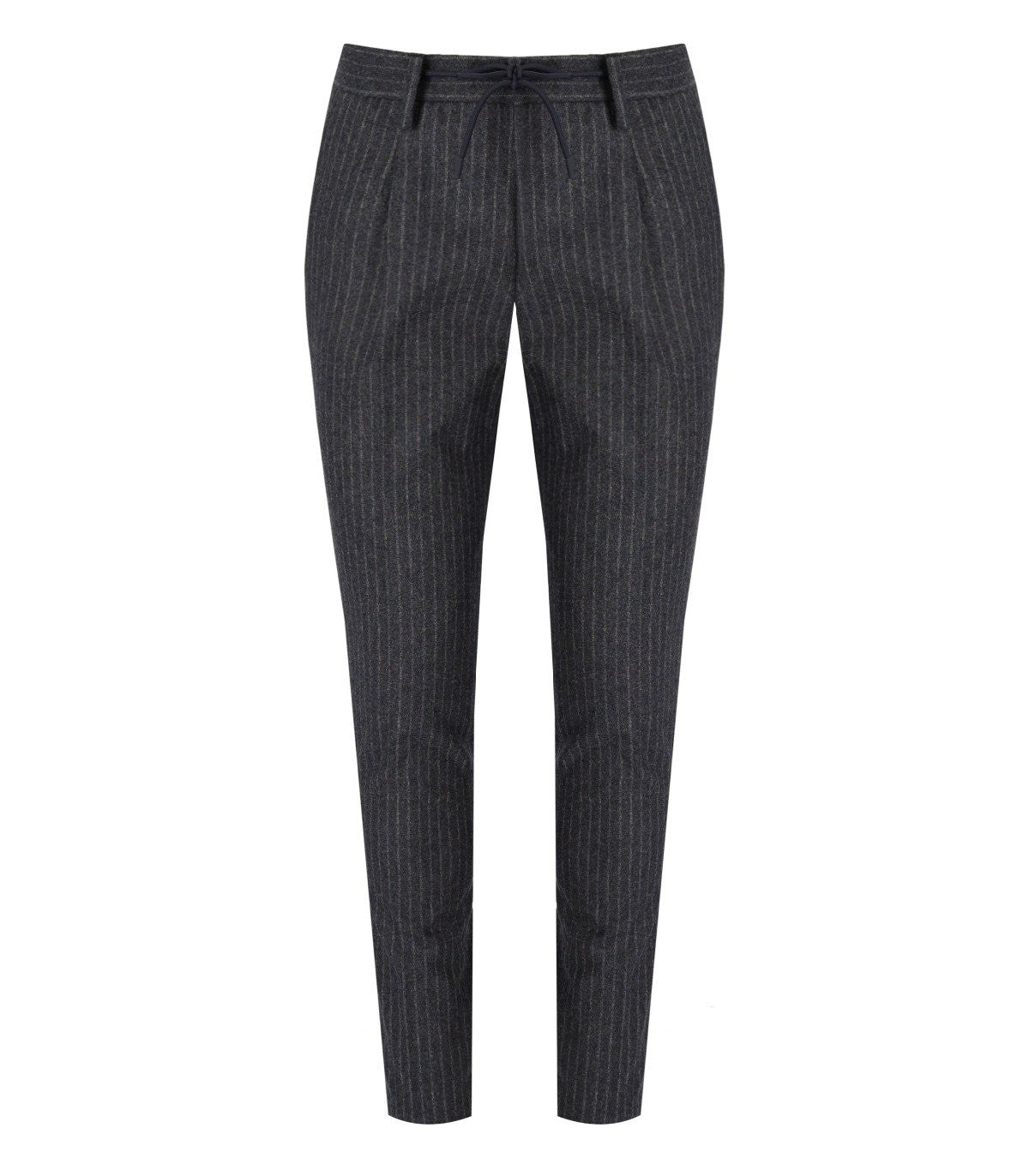 Manuel Ritz Grey Pinstripe Trousers