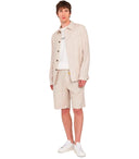Manuel Ritz Melange Beige Bermuda 반바지