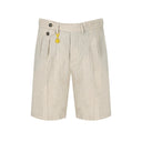 Manuel Ritz Melange Beige Bermuda 반바지