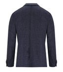 Manuel Ritz Melange Blue Blue Sminte Belled Chaqueta