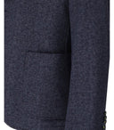 Manuel Ritz Melange Blue Blue Sminte Belled Chaqueta
