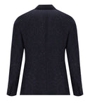 Manuel Ritz Melange Blue Single Breasted Jacket