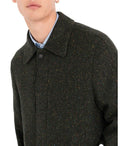 Manuel Ritz Mélange Green Coat