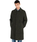 Manuel Ritz Mélange Green Coat