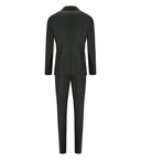 Manuel Ritz Melange Green Single Breasted Suit