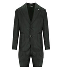 Manuel Ritz Melange Green Single Breasted Suit