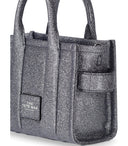 Marc Jacobs la bolsa de plata de cuerpo cruzado de brillo galáctico