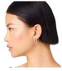 Marc Jacobs The J Marc Pavé Hoops Gold Earrings