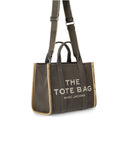 Marc Jacobs The Jacquard Medium Tote Bronze Green torebka