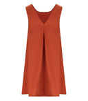 Max Mara Beachwear Campale Brick Red Vestido