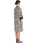 Max Mara Beachwear Classe Brown Kaftan Dress