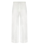 Max Mara Beachwear Esperia White Trousers