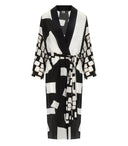 Max Mara Beachwear Tanga White And Black Kimono